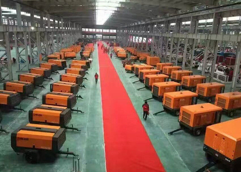 110kw 350 cfm screw air compressor 8bar 13bar diesel mobile air compressor